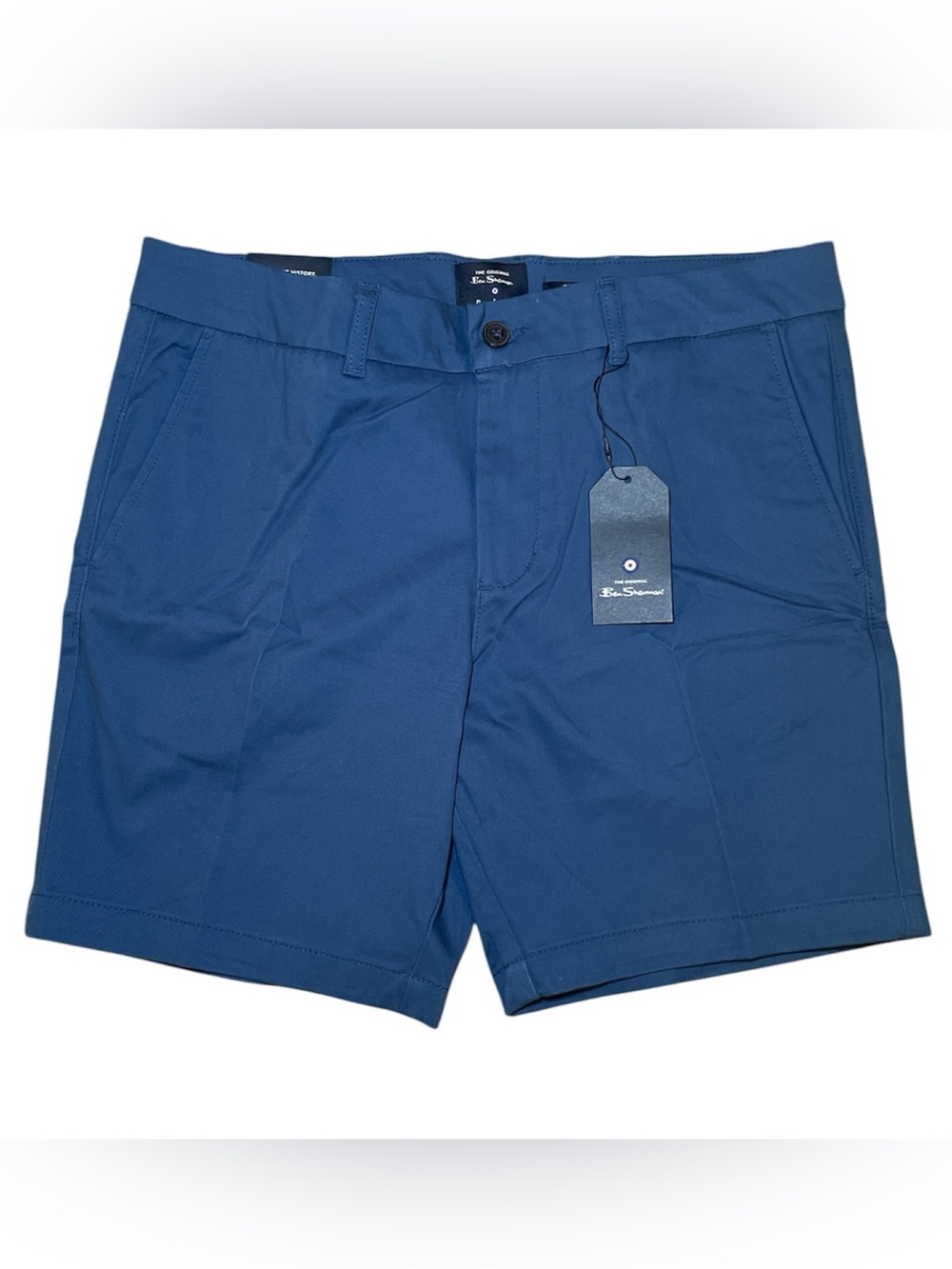 Ben Sherman Men's Medium Blue Flat Front Shorts sz 34